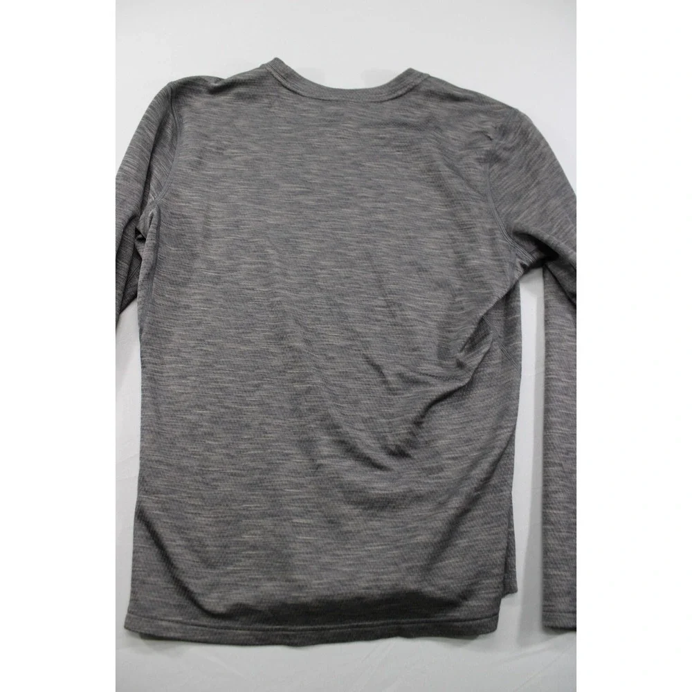 REI‎ Base Layer Shirt Long Sleeve Gray Polyester Size Small